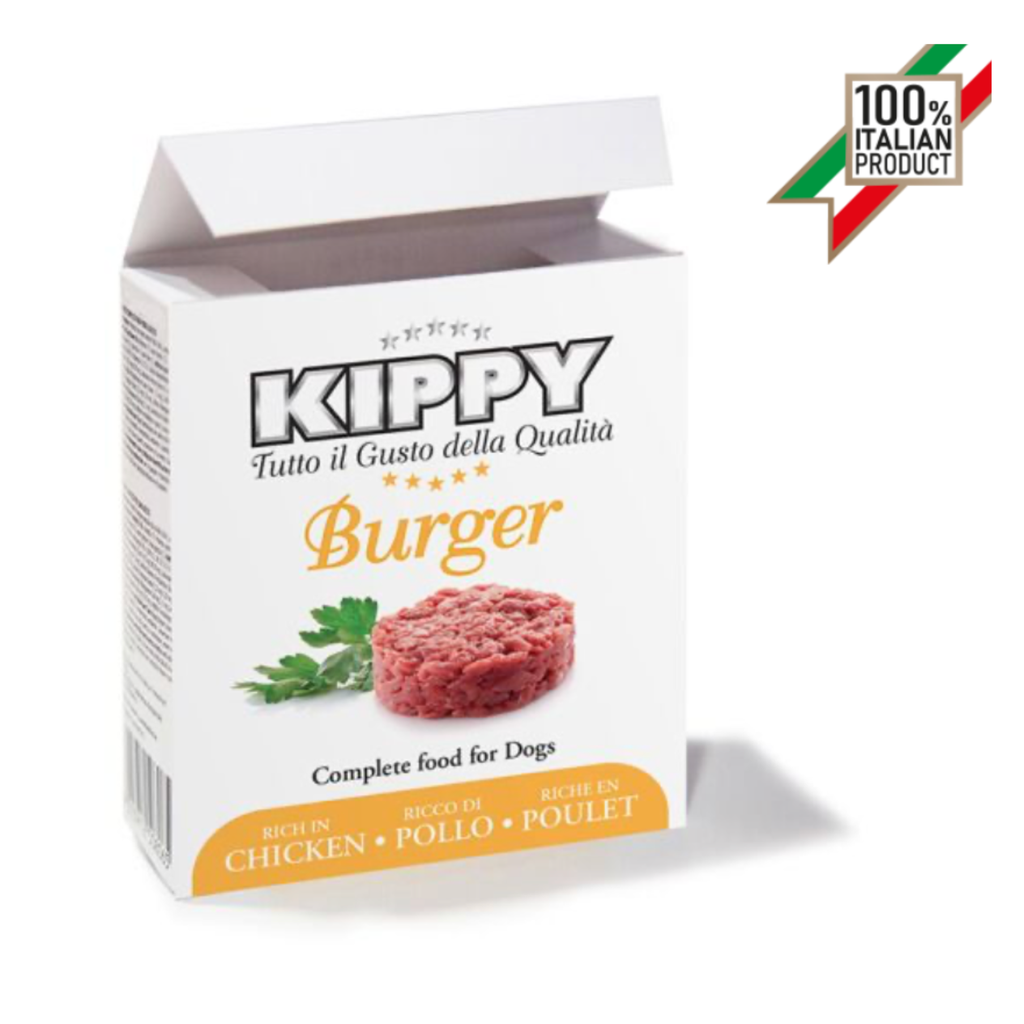 KIPPY DOG HAMBURGUESA POLLO 100GR (20 UND.)