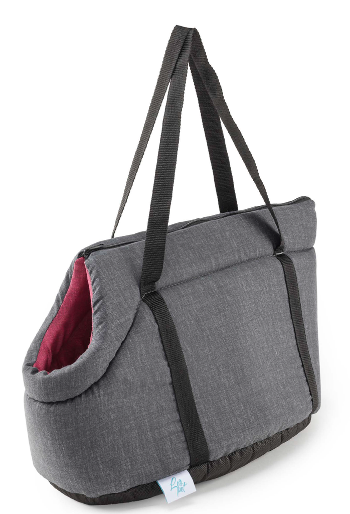 LEO PET BOLSA DE TRANSPORTE DE ESPUMA "VENERE" 45X30X28CM MAGENTA/GRIS