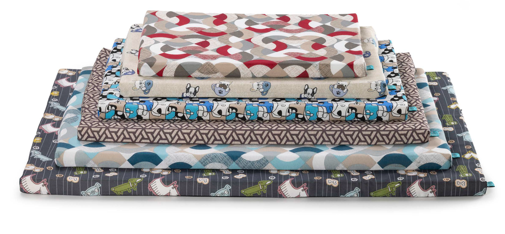 LEO PET COLCHÓN MARTE CON CREMALLERA 40X60X4H CM TELAS MIXTAS