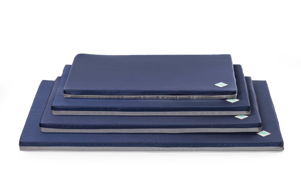 LEO PET COLCHÓN MARTE OXFORD PANAL AZUL/GRIS 60X100X4 CM