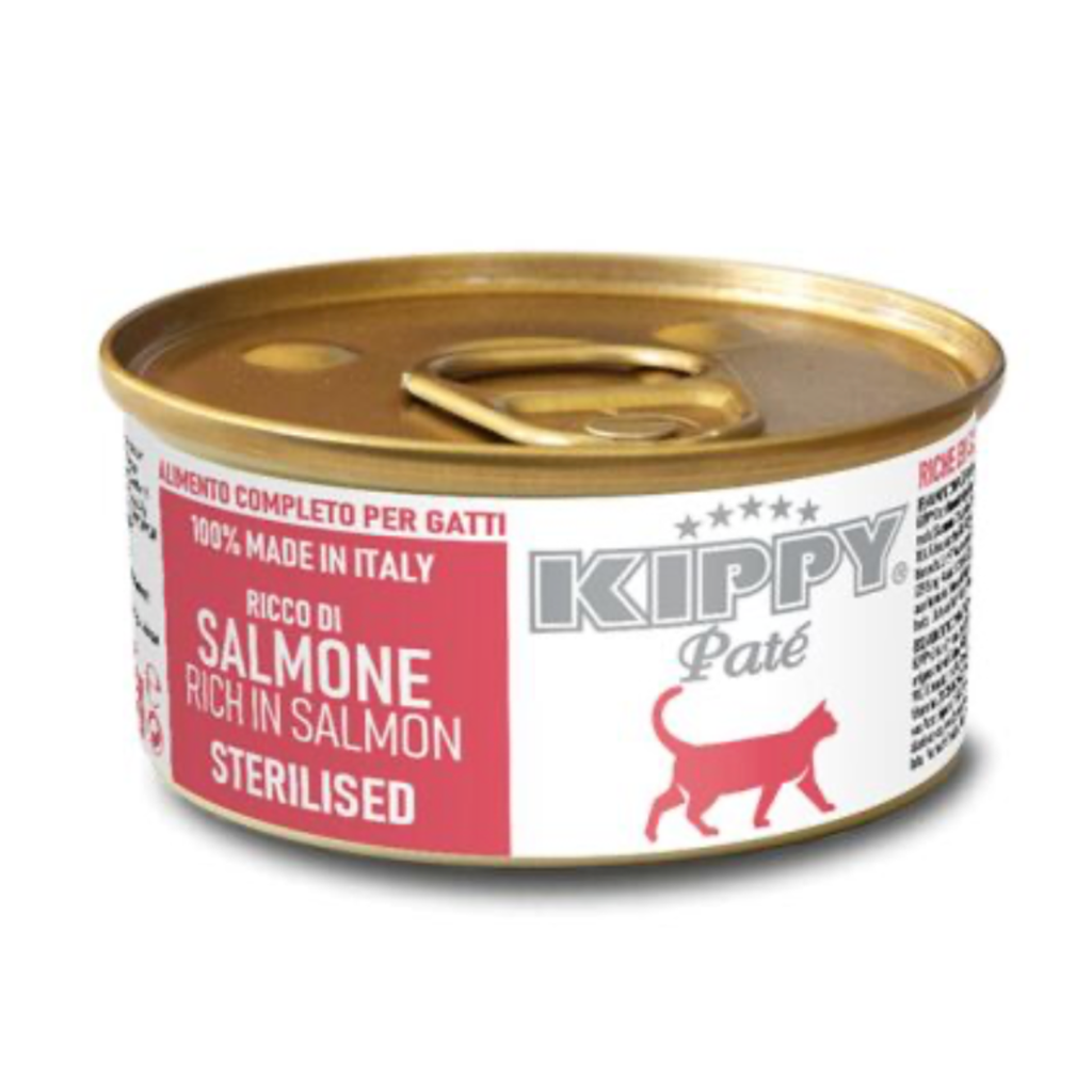 KIPPY CAT STERILIZED PATÉ SALMÓN 85gr (24 UND.)
