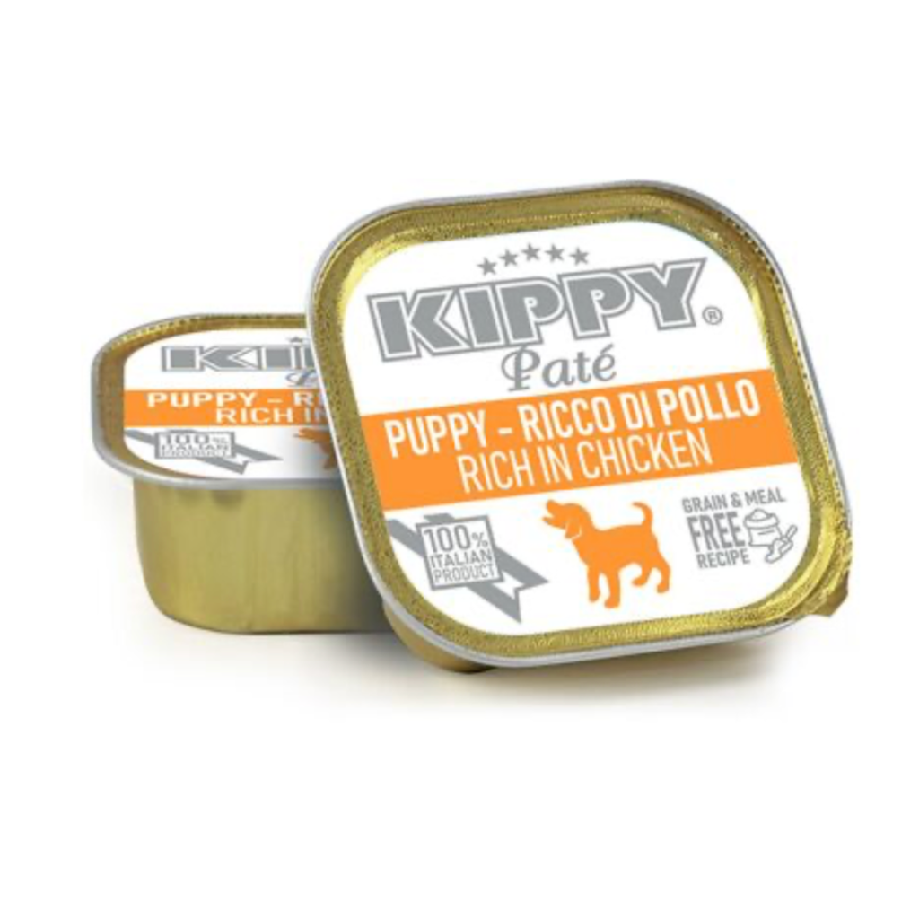 KIPPY DOG PUPPY TARRINA PATÉ POLLO 150GR (22 UND.)