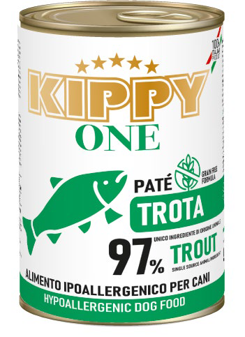 KIPPY ONE DOG ADULT MONOPROTEICA TRUCHA 400GR (24 UND.)