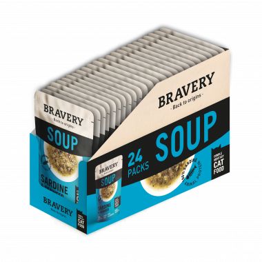 BRAVERY CAT SOPA SARDINE & SEAWEED 40GR (24 UND.)