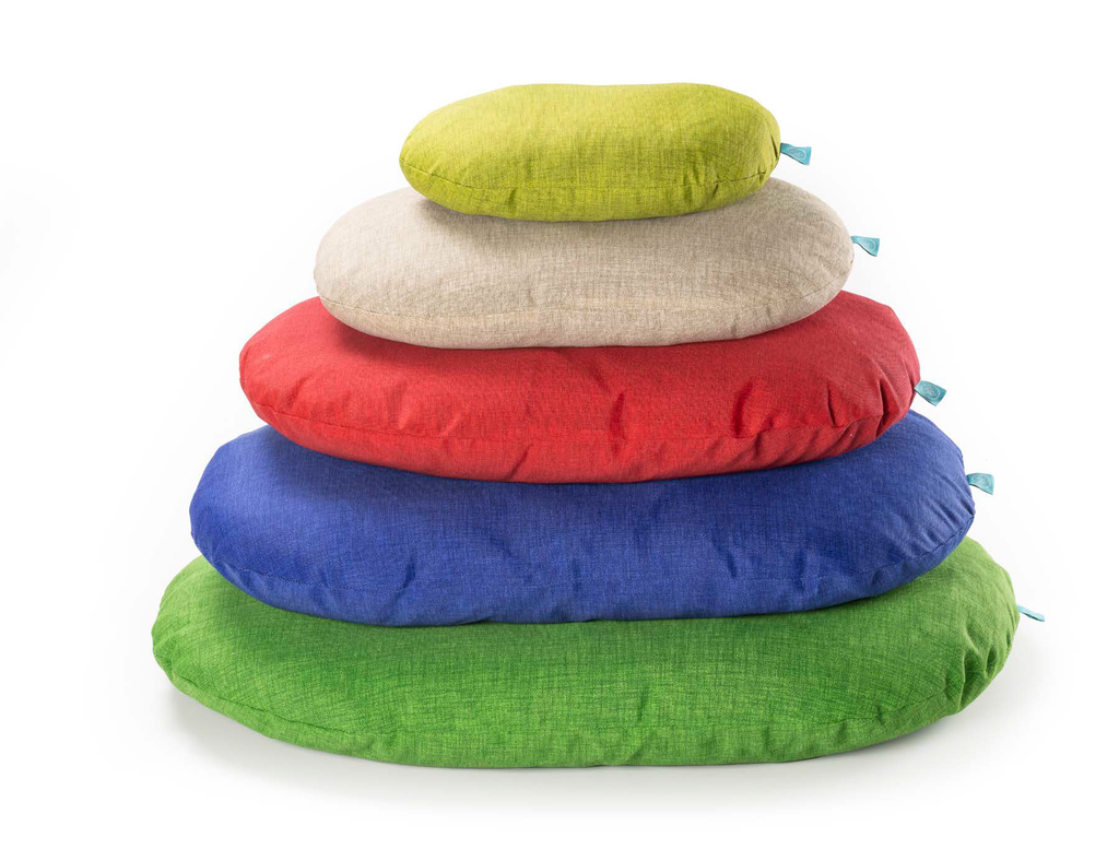 LEO PET COLCHON OVAL CRONO CON CREMALLERA COLORES LISOS MIXTOS 90X65 CM