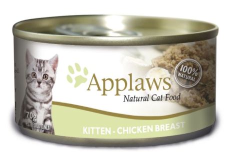 APPLAWS CAT LATA KITTEN-POLLO 24X70GR