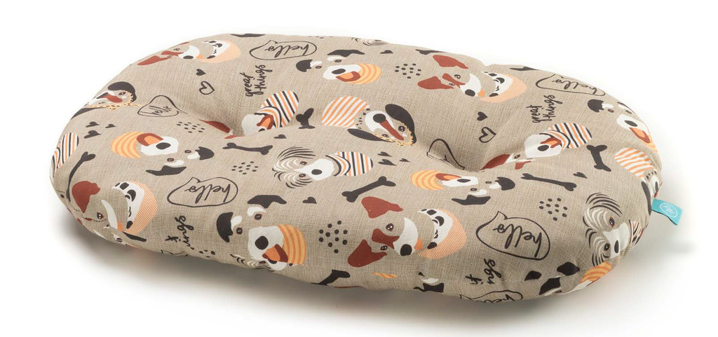 LEO PET COJIN "NETTUNO" DOGS AND BONES 90X65 CM