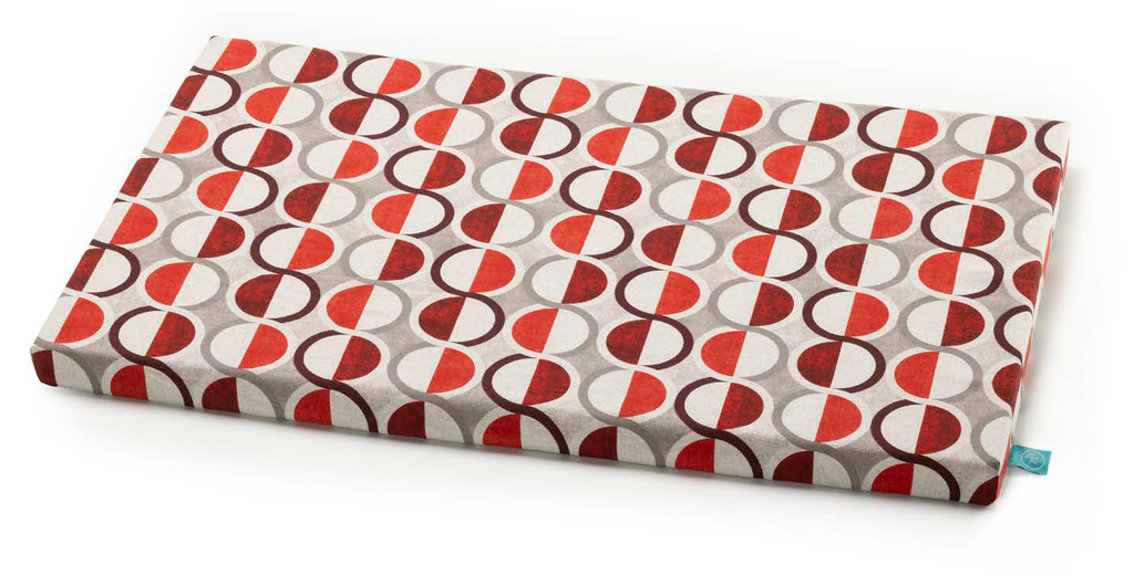 LEO PET COLCHON "MARTE" CIRCULOS ROJOS 60X100X4H CM