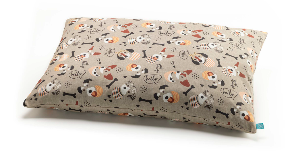 LEO PET FUNDA "GIOVE" DOGS AND BONES 66X43X21H CM CON BANDAS