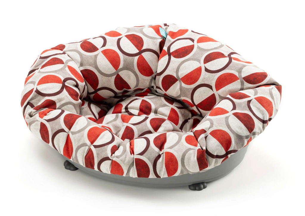 LEO PET FUNDA "GIOVE" CIRCULOS ROJOS 90X60X26H CM