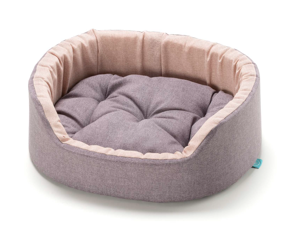 LEO PET CAMA ESPUMA LUX ROSA DALIA 65X46X17 CM