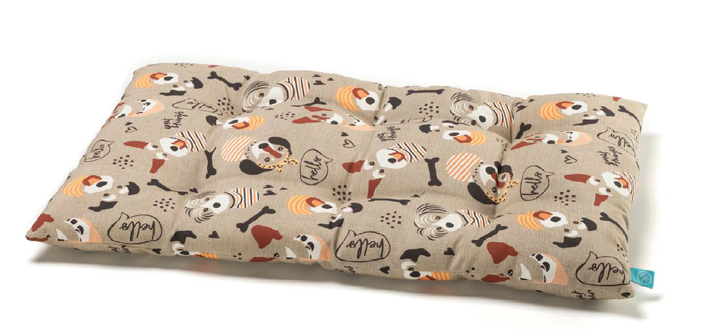 LEO PET COJIN "BOMBER" DOGS AND BONES 65X105 CM