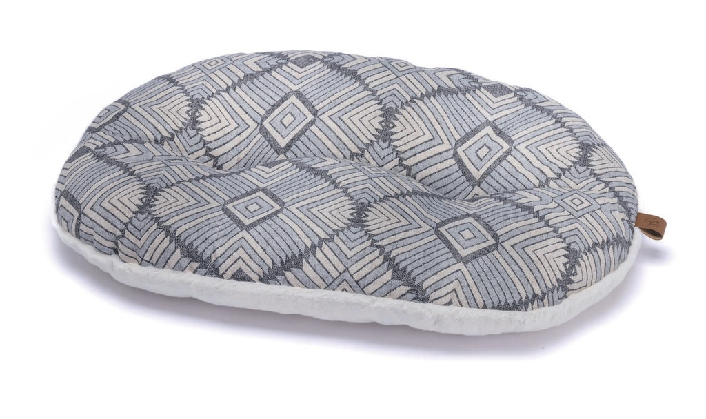 LEO PET COLCHON OVAL NETTUNO GRIS 90x65 CM