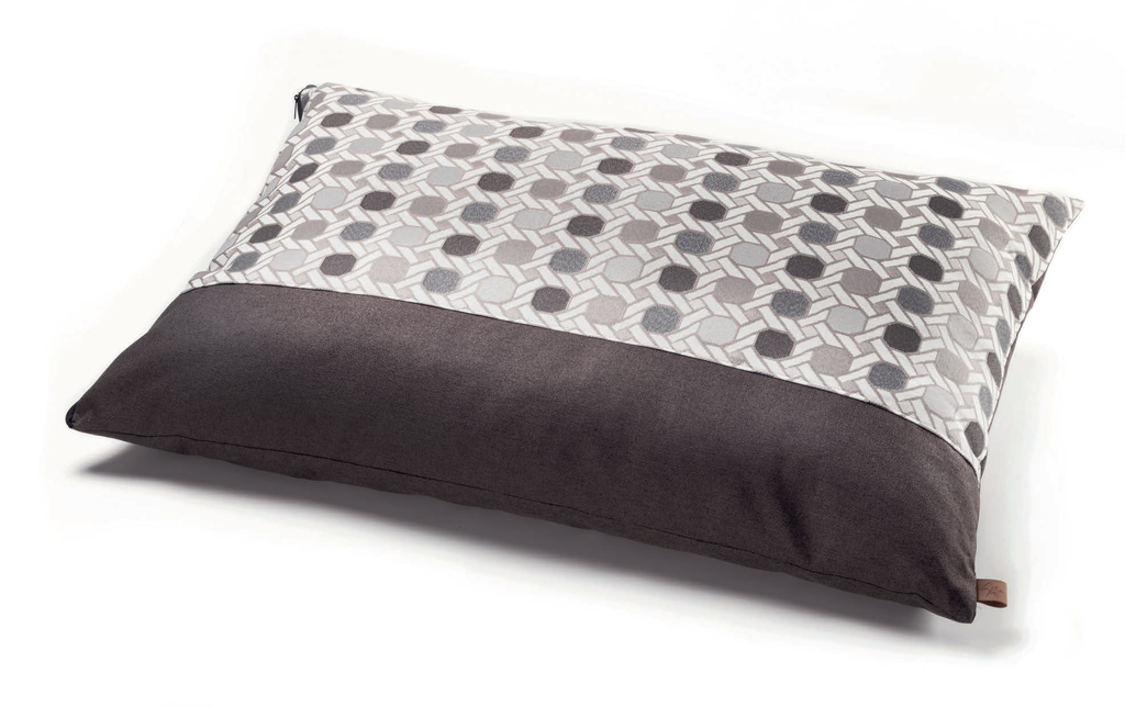 LEO PET SACO MINERVA GRIS GEOMÉTRICO 70X100 CM