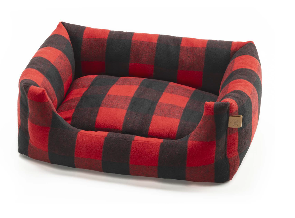 LEO PET CAMA RODI CHALET ROJO 70X85 CM