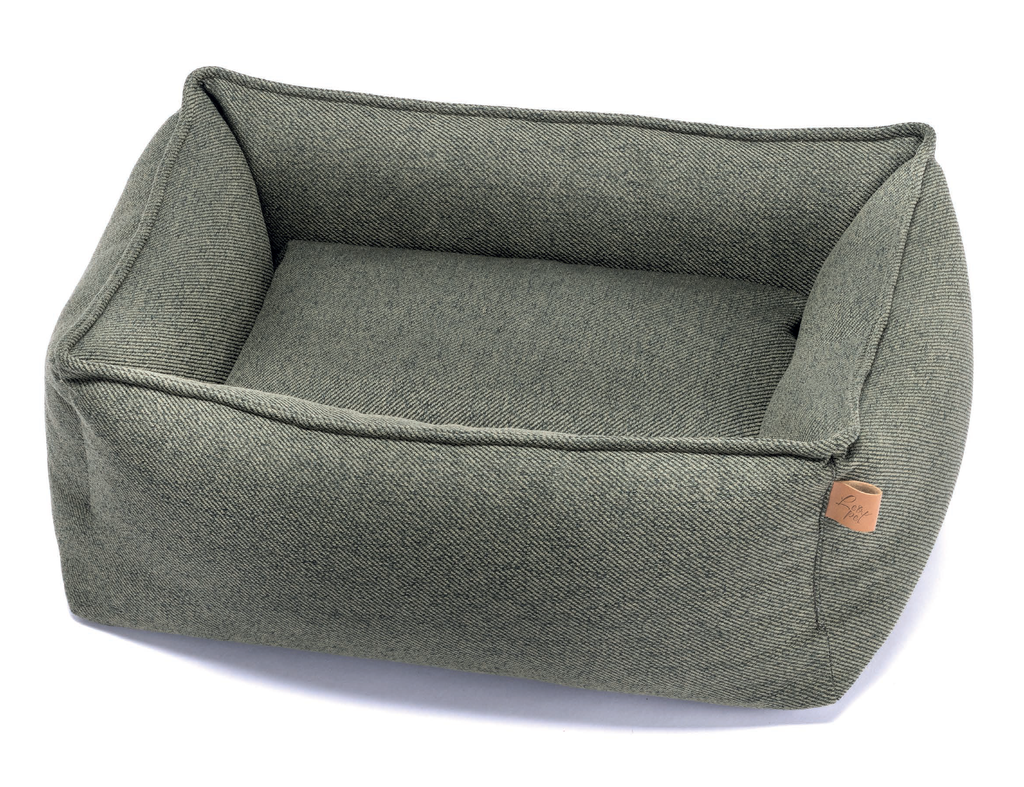 LEO PET CAMA ELBA VERDE NIEVE 45X60CM
