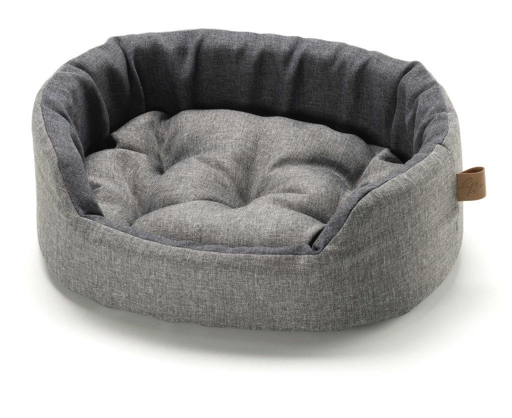 LEO PET CAMA ESPUMA LUX DOBLE GRIS 45X35X13CM