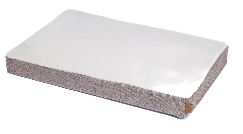 LEO PET COLCHÓN VISCOELÁSTICO BEIGE NIEVE 75X115X8 CM