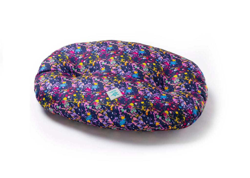 LEO PET COLCHON OVAL NETTUNO ESTAMPADO RESISTENTE AL AGUA 105X70 CM