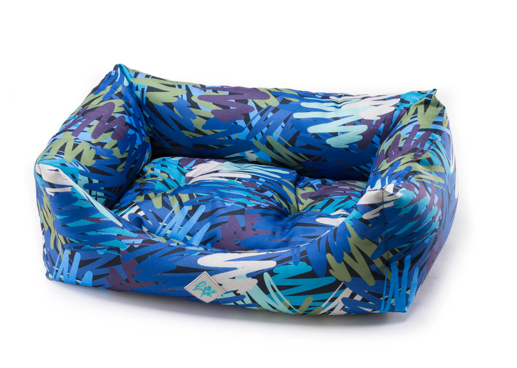 LEO PET CAMA RODI OXFORD AZUL OCÉANO RESISTENTE AL AGUA 60X70 CM
