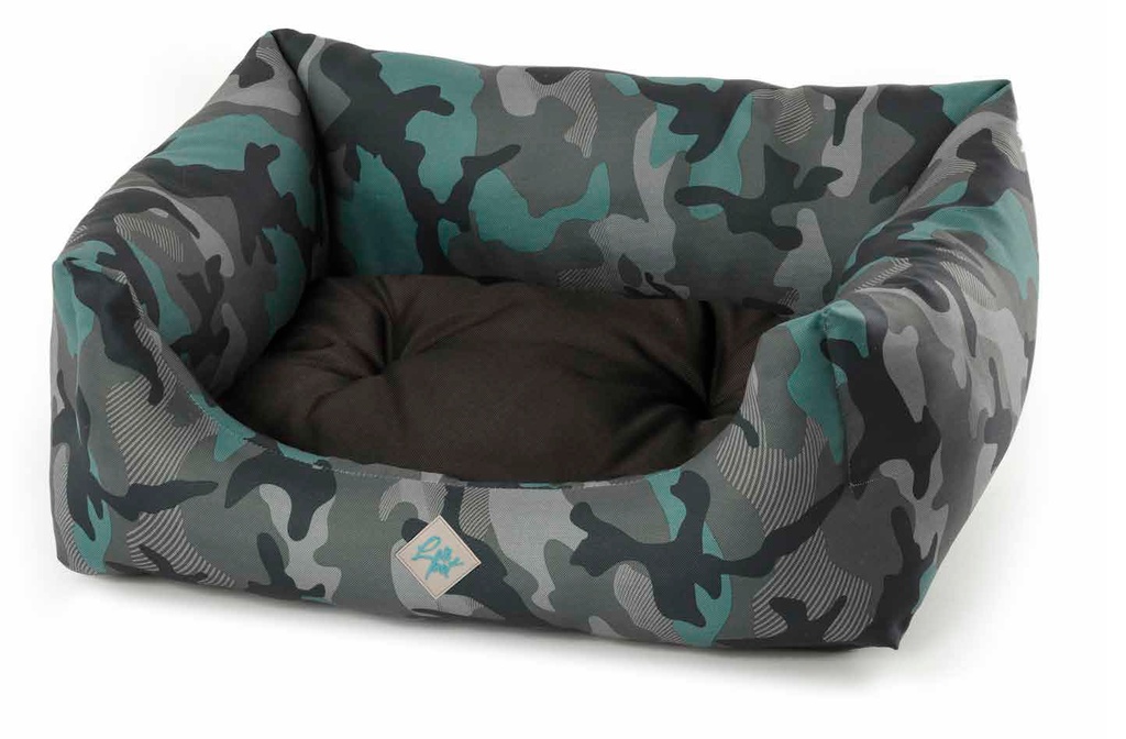 LEO PET COJÍN DESMONTABLE RODI OXFORD CAMUFLAJE RESISTENTE AL AGUA 70X85
