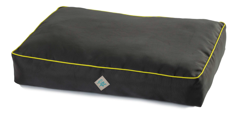 LEO PET COJÍN IMPERMEABLE LADRILLO NEGRO DESENFUNDABLE 50X80X15 CM