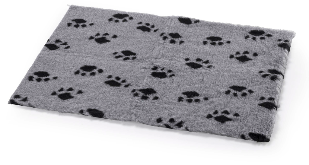 LEO PET FURBED HUELLAS GRISES  50x75 CM