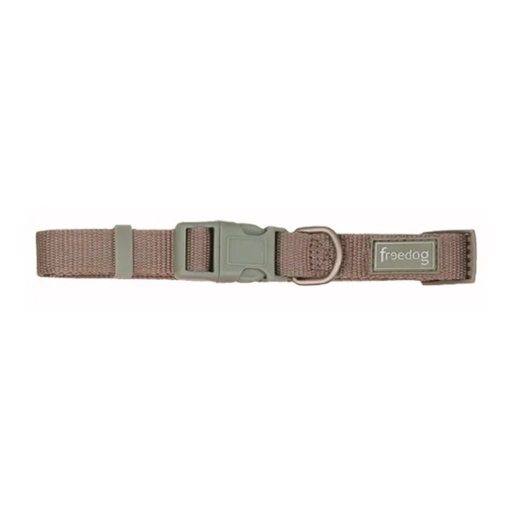 FREEDOG COLLAR NYLON BASIC VERDE SALVIA 20MM