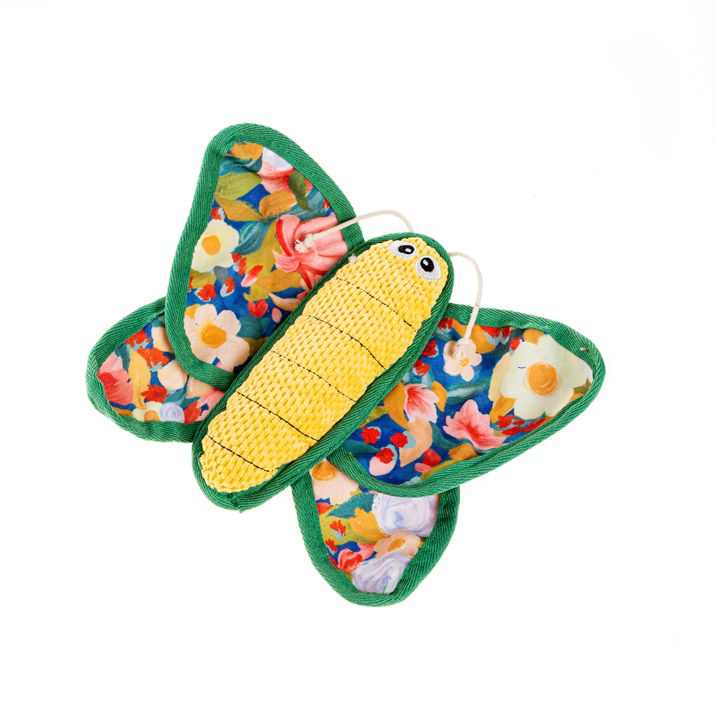 LEO PET JUGUETE DE LONA COLECCIÓN JARDIN "MARIPOSA" 20x29 CM