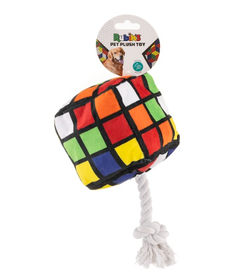 LEO PET JUGUETE DE PELUCHE DOGTOY CUBO RUBIK 10X10X10 CM