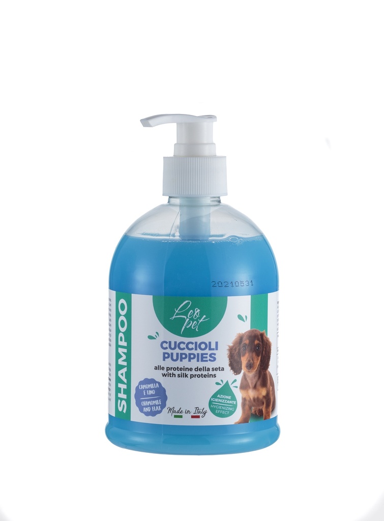 LEO PET CHAMPÚ PUPPY CON MANZANILLA Y LINO  500ml