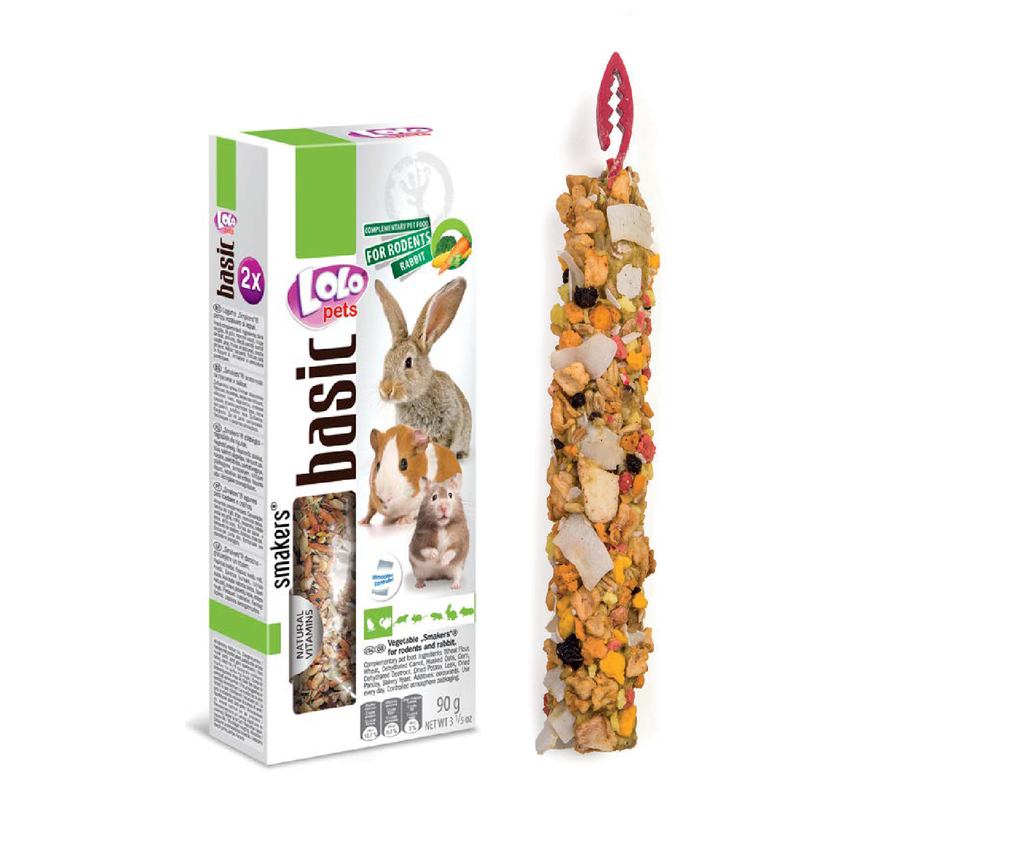 LEO PET BARRITAS DE VERDURAS PARA ROEDORES Y CONEJOS (10 PZ)