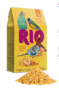 RIO ALIMENTO DE HUEVO PERIQUITOS-PEQ-AVES 250GR (5 UND.)