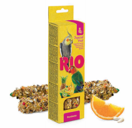 RIO BARRITAS-FRUTA TROP. PEQUE. COTORRAS 2X75GR