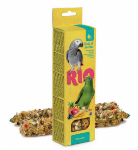 RIO BARRITAS LOROS CON FRUTA Y BAYAS 2X90GR 