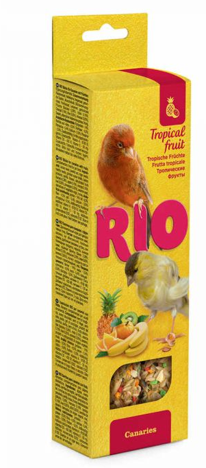 RIO BARRITAS CON FRUTA TROPICAL CANARIOS 2X40GR