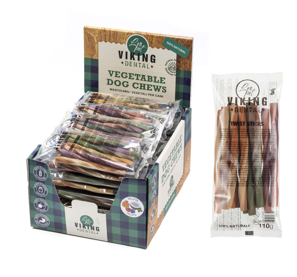 LEO PET SNACK DENTAL TWIST 12 CM (300 UND.)