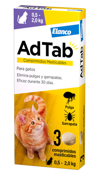 ADTAB GATO 12MG 0,5-2KG MASTICABLE 3CPD