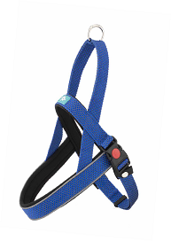 LEO PET ARNÉS DE NYLON IMPERMEABLE ADVENTURE "EAST" AZUL M 40-50 CM
