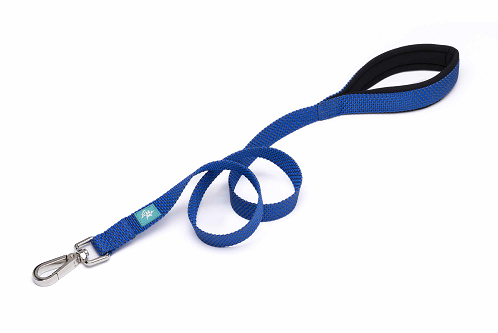 LEO PET AVENTURA "ESTE" NYLON PLOMO AZUL SM 120 CM