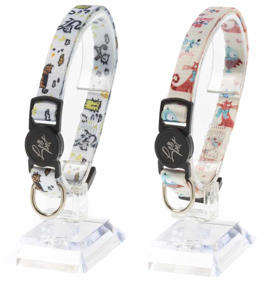 LEO PET COLLAR GATO ESTAMPADO HAPPY CAT COLOR VARIADO
