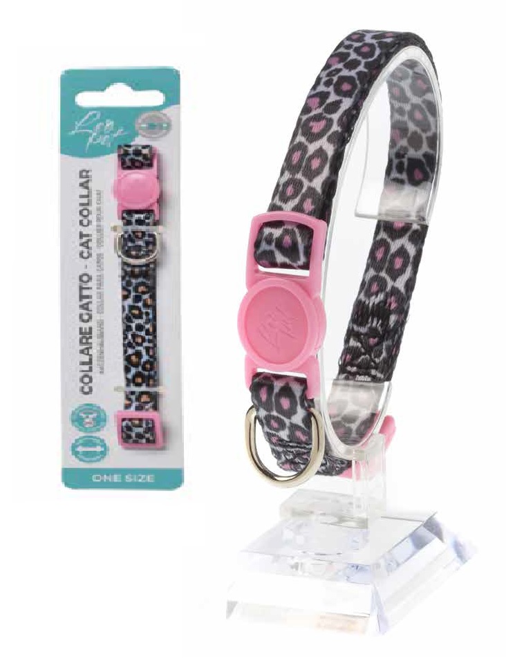 LEO PET COLLAR GATO ESTAMPADO LEOPARDO COLOR VARIADO