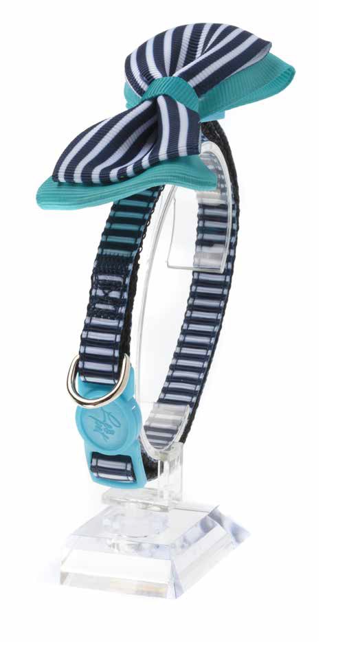 LEO PET COLLAR PARA GATO CON LAZO COLORES SURTIDOS