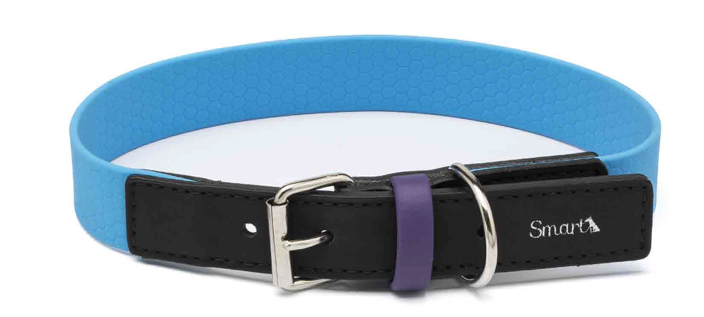 LEO PET COLLAR PVC AZUL CLARO 45X2,5 CM