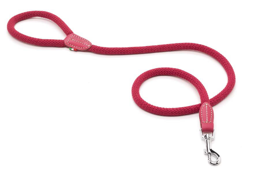 LEO PET COTTON ROPE LEAD COLOUR FUCHSIA 1,2x120 CM
