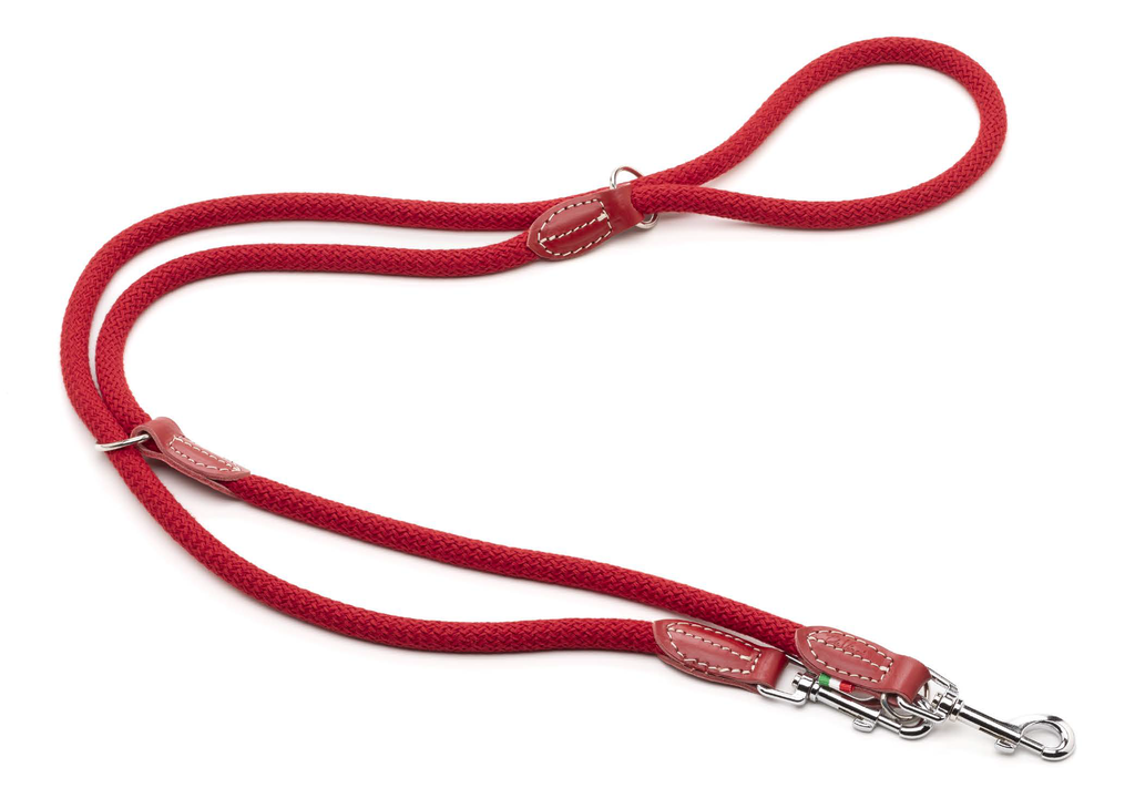 LEO PET CORREA DE ENTRENAMIENTO DE CUERDA DE ALGODÓN COLOR ROJO 1.2x200 CM