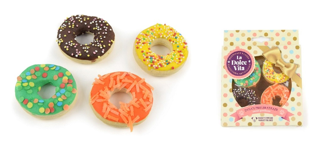 LEO PET GALLETAS DONUT PARA PERROS CAJA 4 DONUTS (8 UND.)