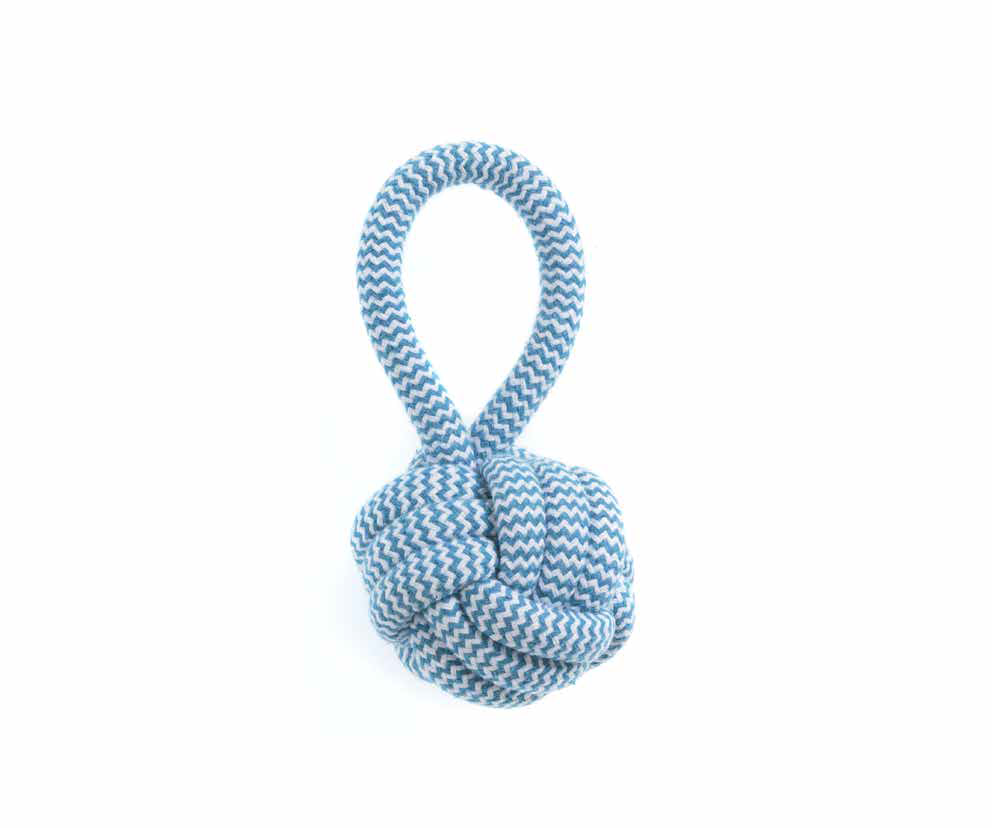 LEO PET JUGUETE BOLA DE CUERDA CON ASA COLORES VARIADOS 18 CM