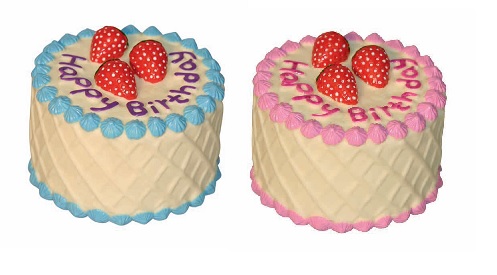 LEO PET JUGUETE TARTA CUMPLEAÑOS VINILO 10 CM