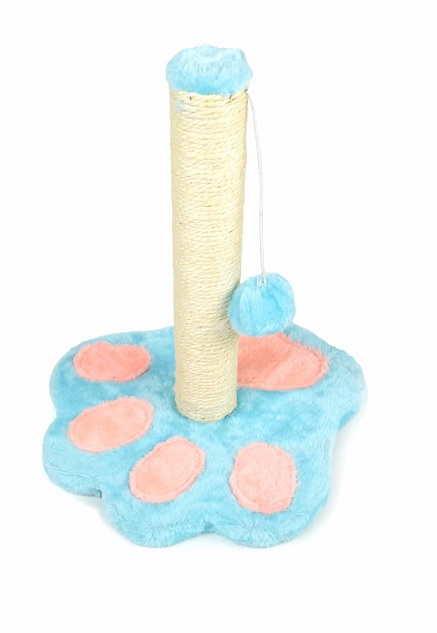 LEO PET RASCADOR GATO "ZAMPA" ROSA Y TURQUESA 35 CM